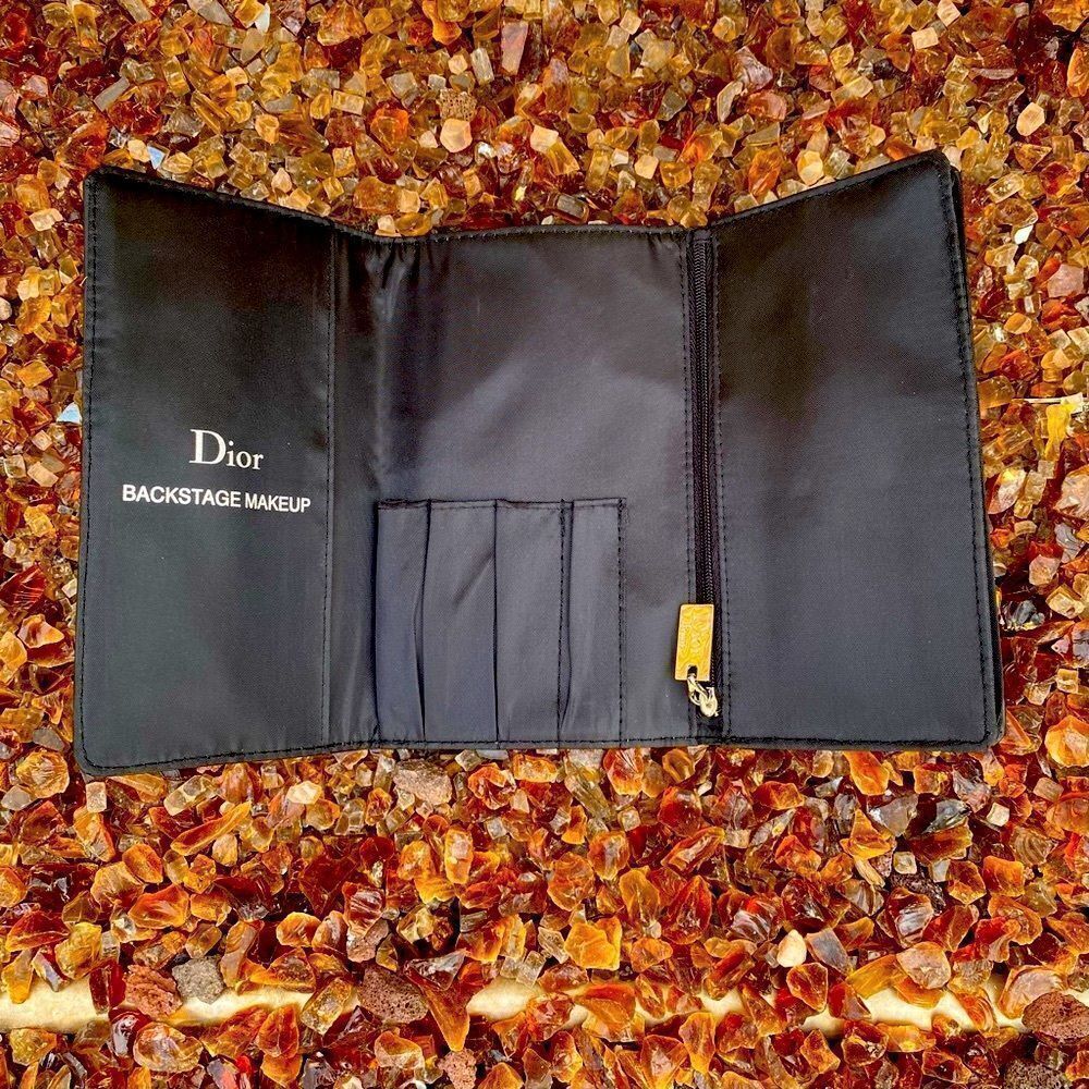 NWOT Christian Dior Beauty Black Backstage Makeup, Makeup Brush Travel Pouch. - Picture 4 of 6